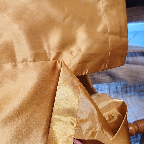 SUSAN LUCCI GOLD SATIN DRESS - Picture 3 of 9